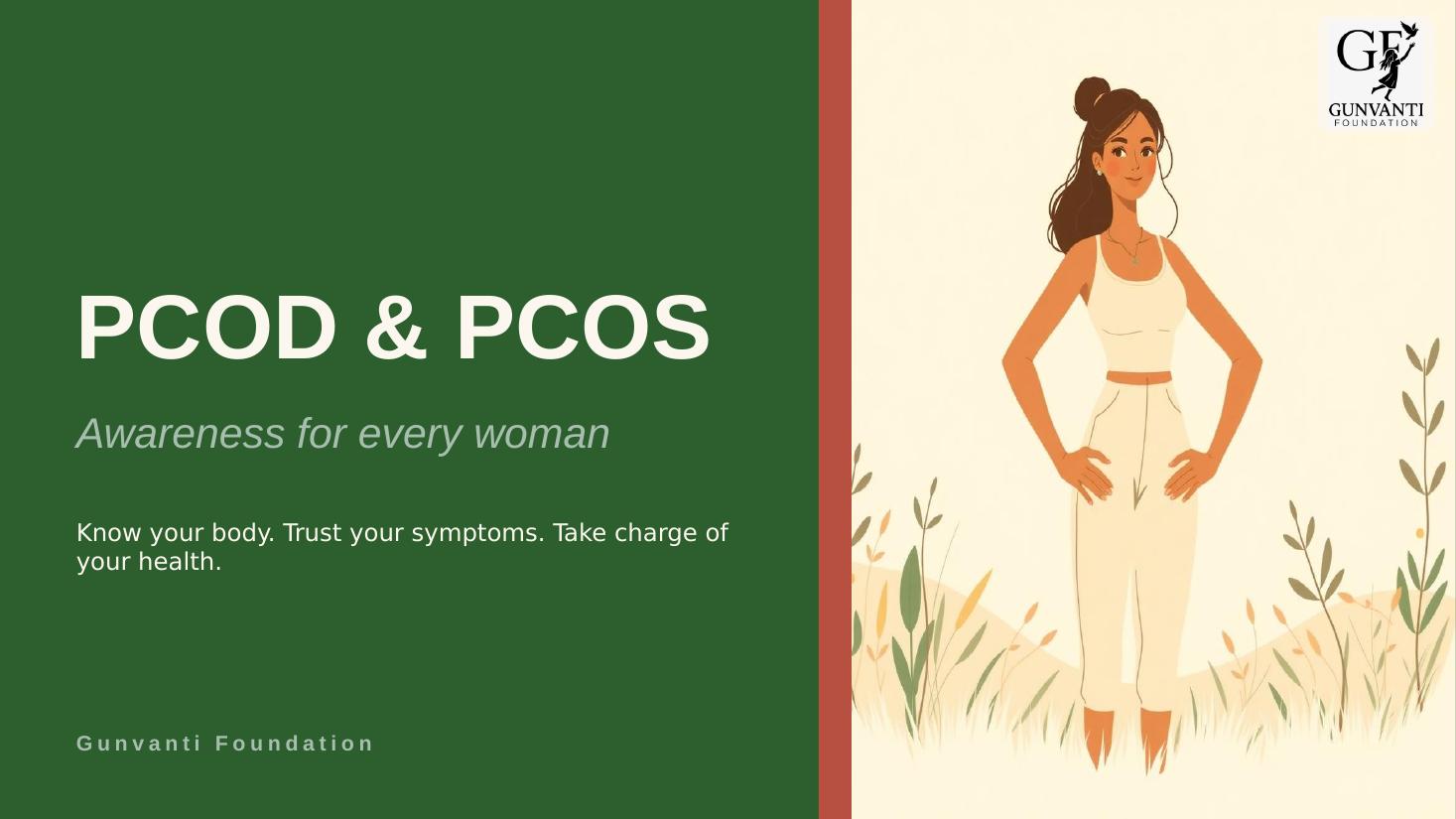 Slide 1 of the PCOD & PCOS awareness presentation